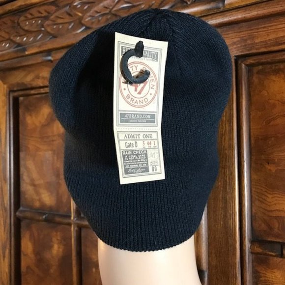 '47 Auburn University Navy Embroidered Ribbed Knit Beanie - Picture 5 of 8